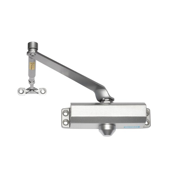 Trans Atlantic Co. Light Duty Commercial Grade 3 Door Closer in Aluminum - Size 2 TC302-AL - main